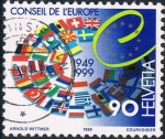 Stamps Switzerland -  50º ANIV. DEL CONSEJO DE EUROPA. M 1052