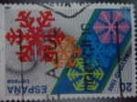 Stamps Spain -  Ed: 2976- Navidad 1988 -Criatales de Nieve