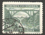 Stamps Czechoslovakia -  bohemia y moravia - 56 - Viaducto de Bechyne