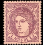 Stamps Spain -  Efigie alegórica de España