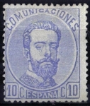 Stamps : Europe : Spain :  Reinado de Amadeo I
