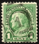 Stamps United States -  benjamin franklin