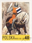 Stamps Poland -  CABALLERO MEDIEVAL