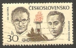 Stamps Czechoslovakia -  1971 - Jan Nalepska y Antonin Sochor, combatientes contra el fascismo y nazismo