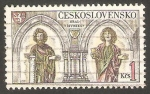 Sellos de Europa - Checoslovaquia -  2492 - Estatuas del Castillo Krivoklat