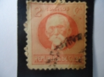 Stamps : America : Cuba :  Máximo Gómez 1836-1905.