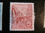 Stamps Germany -  5º Aniversario Republica Democratica