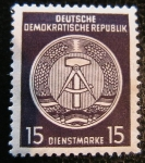 Stamps Germany -  1º Aniversario Republica Democratica