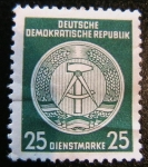 Stamps : Europe : Germany :  1º Aniversario Republica Democratica
