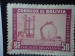 Stamps : America : Bolivia :  YACIMIENTOS PETROLEROS-