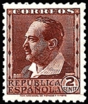 Stamps Spain -  Vicente Blasco Ibáñez