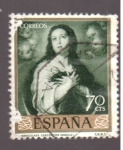 Stamps Spain -  Inmaculada Concepción- Murillo- Día del Sello