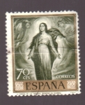 Stamps Spain -  La Virgen de los faroles- Romero de Torres- Día del Sello