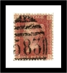 Stamps United Kingdom -  red penny