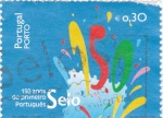 Stamps Portugal -  150 AÑOS DEL PRIMER SELLO PORTUGUES