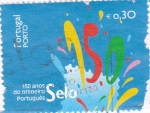 Stamps Portugal -  150 AÑOS DEL PRIMER SELLO PORTUGUES