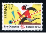 Stamps Spain -  Edifil  2964  Barcelona´92  I  serie Pre-Olímpica.  