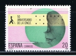 Sellos de Europa - Espa�a -  Edifil  2985  50º Aniver. de la Organización Nacional de ciegos  Españoles. ONCE.  