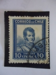 Stamps America - Chile -  Bernardo O´Higgins 78-1842. (Director Supremo de Chile 1817 al 1823)