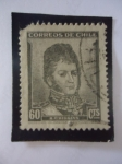 Sellos de America - Chile -  Bernardo O´Higgins 78-1842. (Director Supremo de Chile 1817 al 1823)