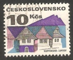 Sellos de Europa - Checoslovaquia -  1922 - Edificio de Liptov, Eslovaquia