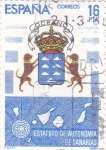Stamps Spain -  Estatuto de Autonomía de Canarias    (P)