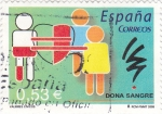 Stamps Spain -  VALORES CÍVICOS-Dona Sangre  (P)