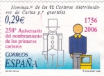 Stamps Spain -  DÍA DEL SELLO- 250º Aniversario del nombramiento de los primeros carteros    (P)