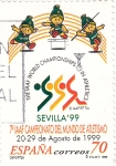 Stamps Spain -  Campeonato Mundial de Atletismo- Sevilla 99      (P)