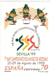 Stamps Spain -  Campeonatos del Mundo de Atletismo Sevilla-99        (P)