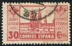 Stamps Spain -  AÑO JUBILAR COMPOSTELANO 1937
