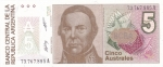 monedas del Mundo : America : Argentina :  BILLETE DE ARGENTINA- Justo José de Urquiza