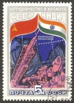 Stamps Russia -  5088 - Cooperación espacial sovietico india