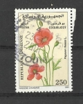 Stamps : Africa : Tunisia :  coquelicot