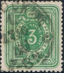 Stamps Germany -  CIFRAS Y ESCUDO 1879. Y&T Nº 36