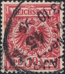 Stamps : Europe : Germany :  CIFRAS Y ESCUDO 1889-00. Y&T Nº 47
