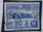 Stamps Peru -  Museo de Arqueología Nacional- Lima