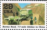 Stamps United States -  BURMA ROAD-A WORLD AT WAR