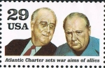 Stamps United States -  A WORLD AT WAR