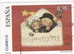 Stamps Spain -  NAVIDAD -2007 Sobre navideño     (p)