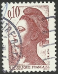 Stamps : Europe : France :  2179 - Libertad de Gandon
