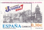 Stamps Spain -  Casco Antiguo de Calahorra-JUVENIA 2007    (p)