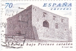 Sellos de Europa - Espa�a -  Zona del Bajo Pirineo Catalán- Castillo de Oix (Girona)       (P)