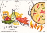 Stamps Spain -  Gastronomía Popular- PAELLA     (P)
