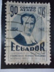 Sellos de America - Ecuador -  Cent. del Natalicio de Francisco Febres Cordero 1854- 12954.