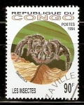 Stamps Republic of the Congo -  TARÀNTULA