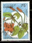 Stamps Republic of the Congo -  HIBISCUS  SCHIZOPETALUS