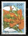 Sellos de Africa - Rep�blica del Congo -  DELONIX  REGIA