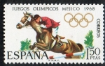 Stamps Spain -  1886.- XIX Juegos Olimpicos en Méjico. Hípica.