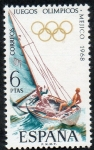Sellos de Europa - Espa�a -  1888- XIX Juegos Olimpicos en Méjico. Vela.